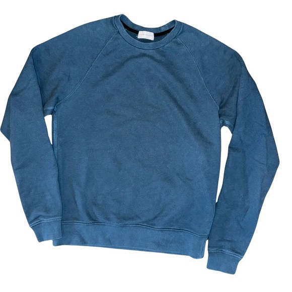 John Elliot Terry Cotton Sweater Size 2 Aqua Blue - Picture 6 of 8